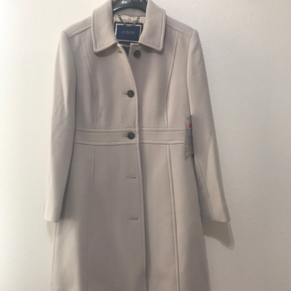 COPY - J Crew Double Cloth Lady Day Coat in Nantucket grey